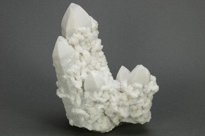 Milky, Candle Quartz Crystal Cluster - Inner Mongolia #226277